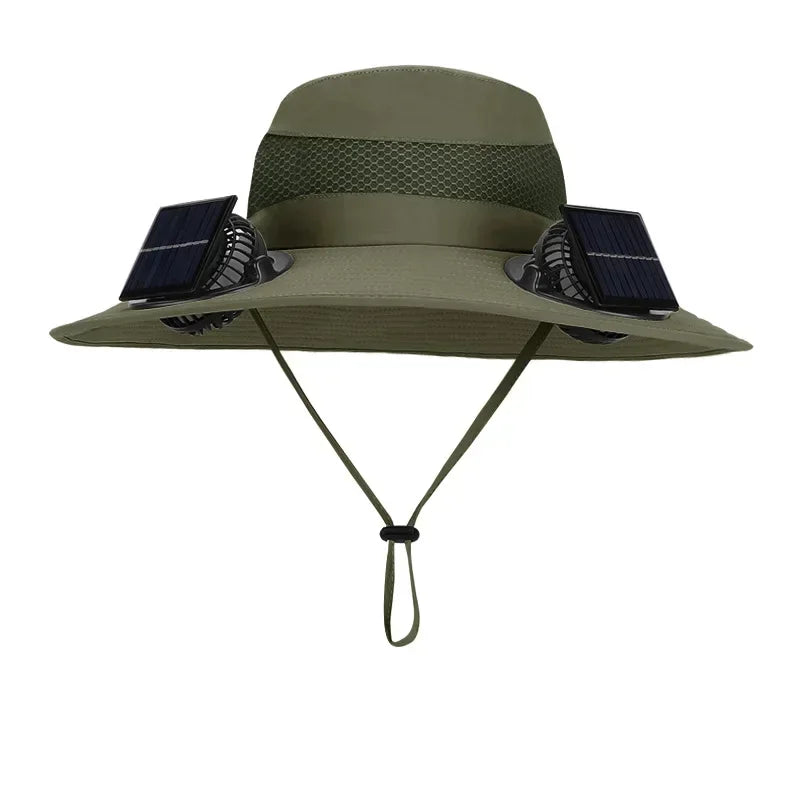 Solar-Breeze Wide-Brim Cooling Hat