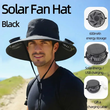 Solar-Breeze Wide-Brim Cooling Hat