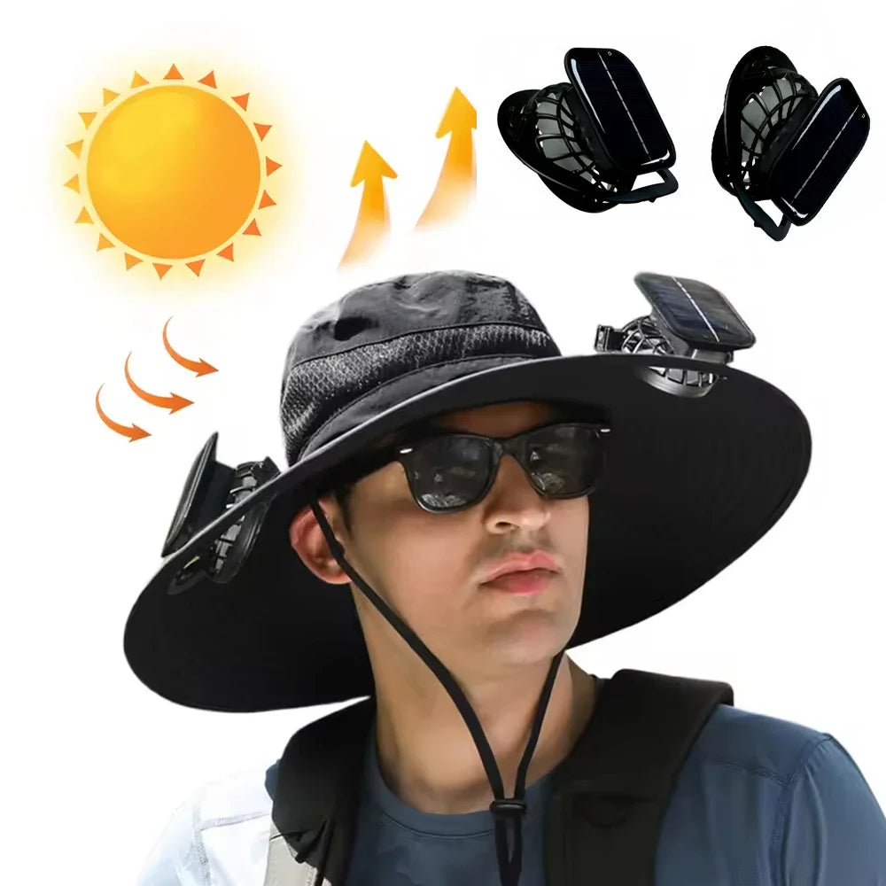 Solar-Breeze Wide-Brim Cooling Hat