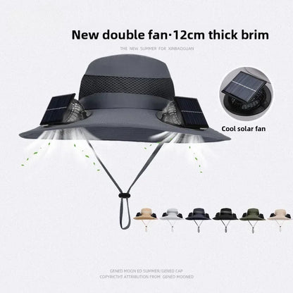 Solar-Breeze Wide-Brim Cooling Hat