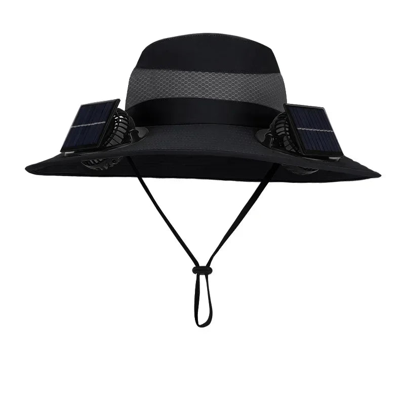 Solar-Breeze Wide-Brim Cooling Hat