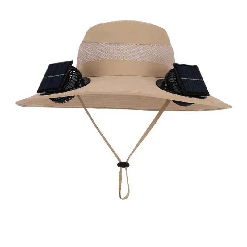 Solar-Breeze Wide-Brim Cooling Hat